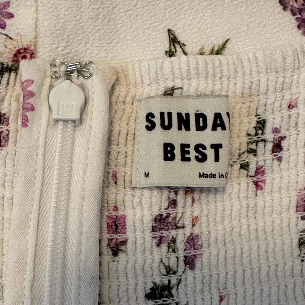 Aritzia Sunday Best Delilah Dress White Amethyst Lilac - Picture 9 of 10